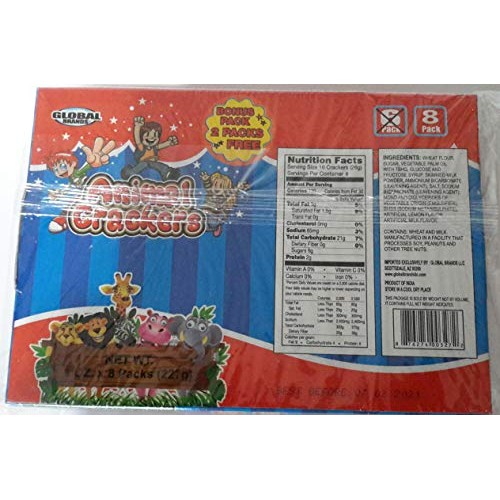 Global Brands Animal Crackers 1 Oz 28G - 8 Pack