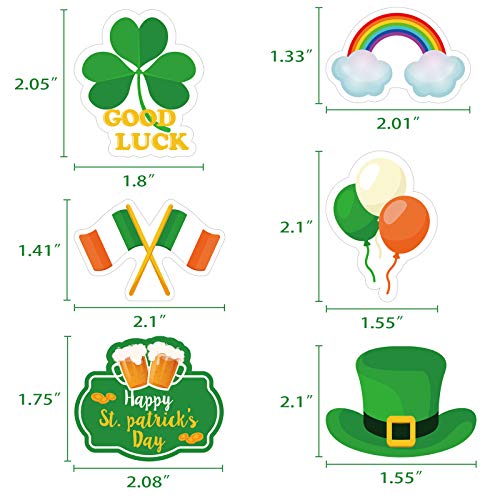 St.Patrick’ S Day Cupcake Toppers Decorations - Shamrock Lucky I