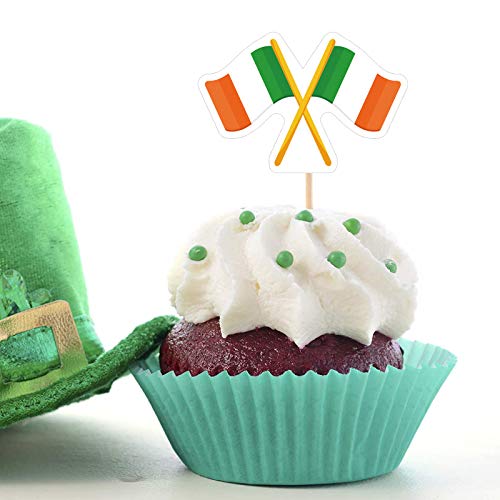 St.Patrick’ S Day Cupcake Toppers Decorations - Shamrock Lucky I