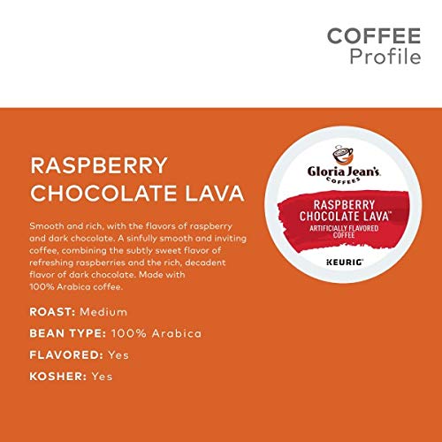 Gloria Jeans Coffee Raspberry Chocolate Lava Keurig K-Cup Pods Gloria Jeans Coffee Raspberry Chocolate Lava Keurig K-Cup Pods
