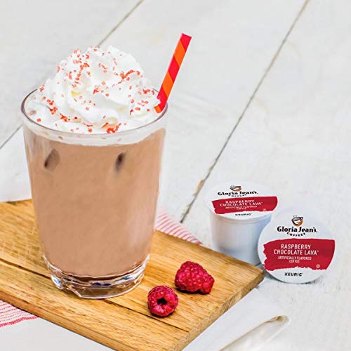 Gloria Jeans Coffee Raspberry Chocolate Lava Keurig K-Cup Pods Gloria Jeans Coffee Raspberry Chocolate Lava Keurig K-Cup Pods