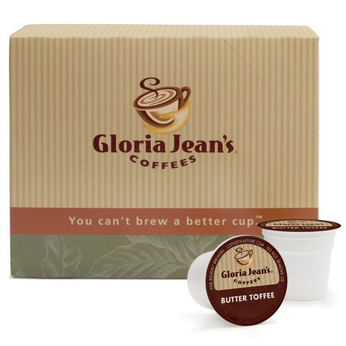 Gloria Jeans Coffees, Butter Toffee, 24-Count K-Cup Portion Pac