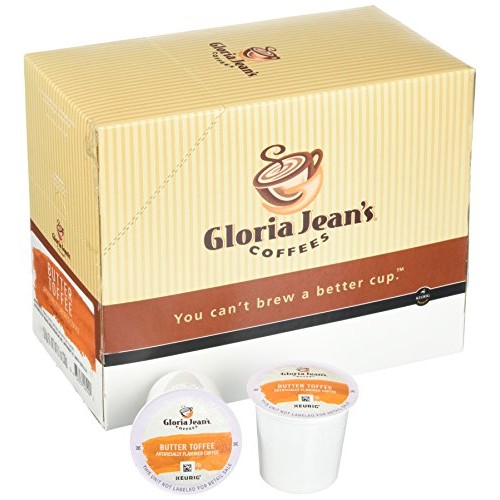 Gloria Jeans Coffees Butter Toffee 48 K-Cups For Keurig Brewers