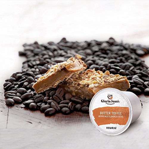 Gloria Jeans Coffees Butter Toffee, Single Serve Coffee K-Cup P