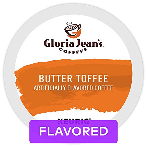 Gloria Jeans Coffees Butter Toffee, Single Serve Coffee K-Cup P