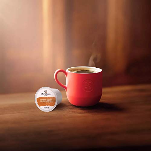 Gloria Jeans Coffees Butter Toffee, Single-Serve Keurig K-Cup P