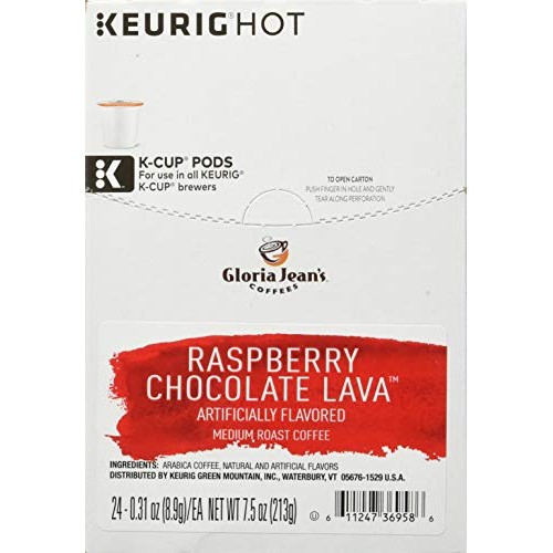 Gloria Jeans Coffees Raspberry Chocolate Lava, Single-Serve Keu
