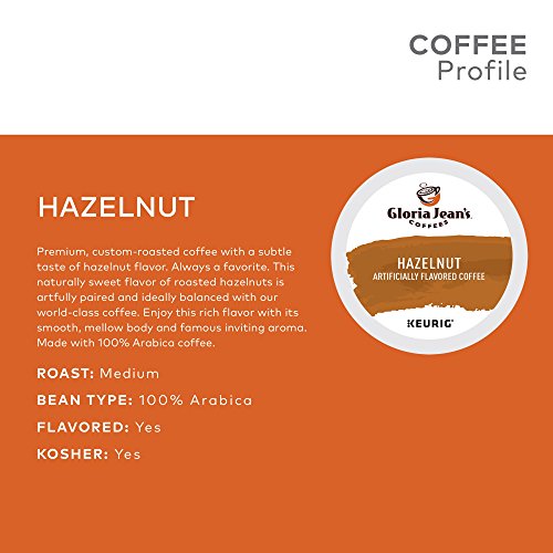 Gloria Jeans Hazelnut Keurig Single-Serve K-Cup Pods, Medium Ro