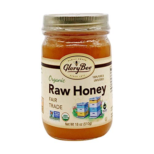 Glorybee Organic Raw Fair Trade Honey, 18 Ounce