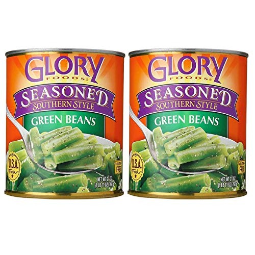 Glory Foods Seasoned Southern Style Green Beans 2 Pack, Total O