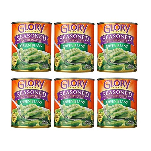 Glory Foods Seasoned Southern Style Green Beans 6 Pack, Total O