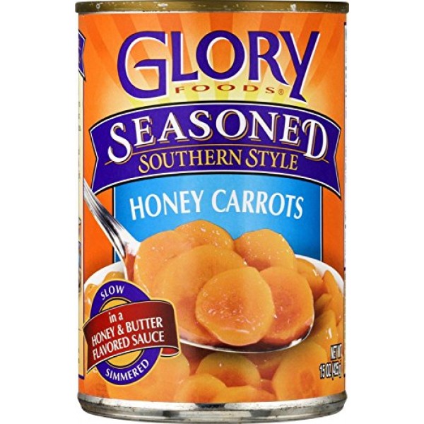 Glory Seasoned Southern Style Honey Carrots Pack of 3 15 oz Cans