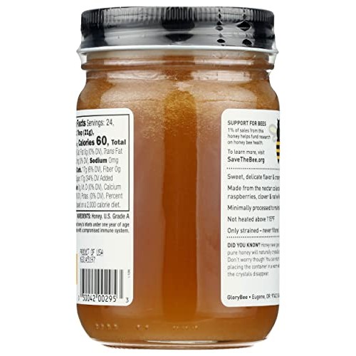 Glorybee Local Washington Raw Honey, 18 Oz