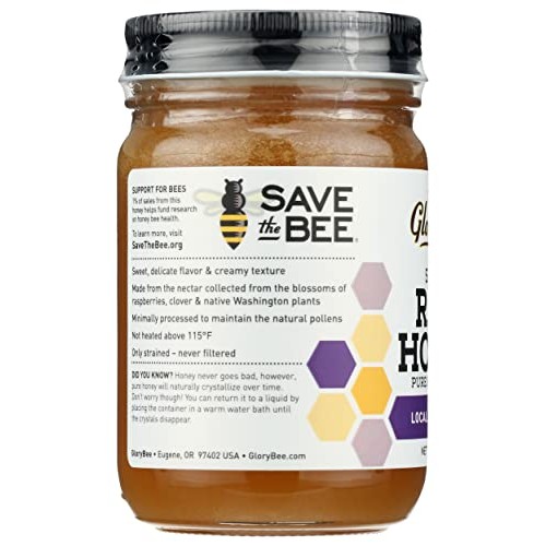 Glorybee Local Washington Raw Honey, 18 Oz