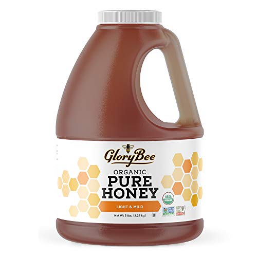 Glorybee, Organic Light And Mild Honey, 5 Lbs, 100% Pure, Non-Gm