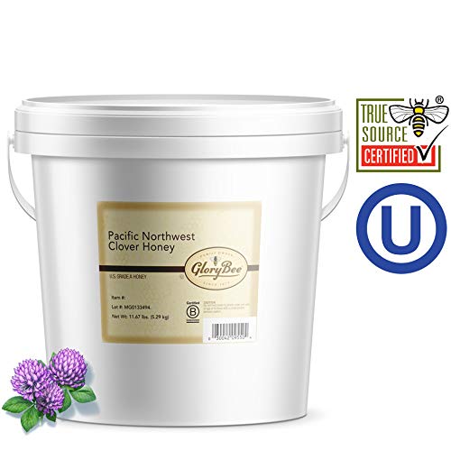 Glorybee, Pacific Northwest Clover Honey, Bulk Pail -11.67 Lbs,