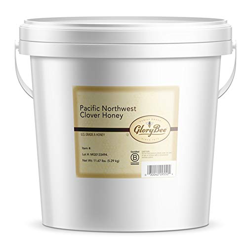 Glorybee, Pacific Northwest Clover Honey, Bulk Pail -11.67 Lbs,