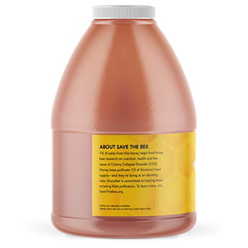 Glorybee, Pure Clover Blend Honey, 5 Lbs, 100% Us Grade A, Porti