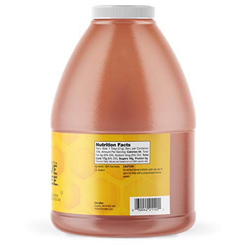 Glorybee, Pure Clover Blend Honey, 5 Lbs, 100% Us Grade A, Porti