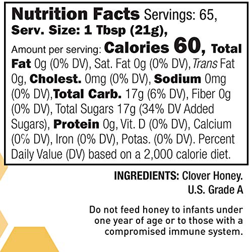 Glorybee, Raw Montana White Clover Honey, 48 Oz, 100% Pure, Natu