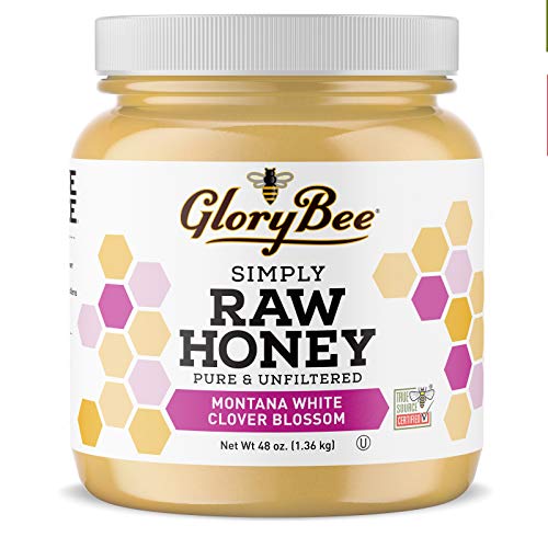 Glorybee, Raw Montana White Clover Honey, 48 Oz, 100% Pure, Natu