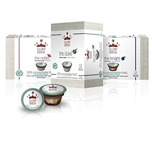 Glorybrew - 36 K Cup Variety Pack - Premium Compostable Keurig C