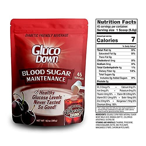 GLUCODOWN, Maintain Healthy Blood Sugar, Delicious Cherry Drink ...