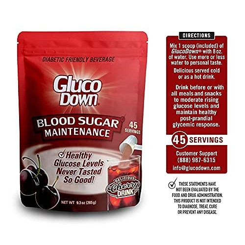 GLUCODOWN, Maintain Healthy Blood Sugar, Delicious Cherry Drink ...