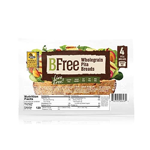Bfree Gluten Free Whole Grain Stone-Baked Pita Bread, 7.76 Oz [P