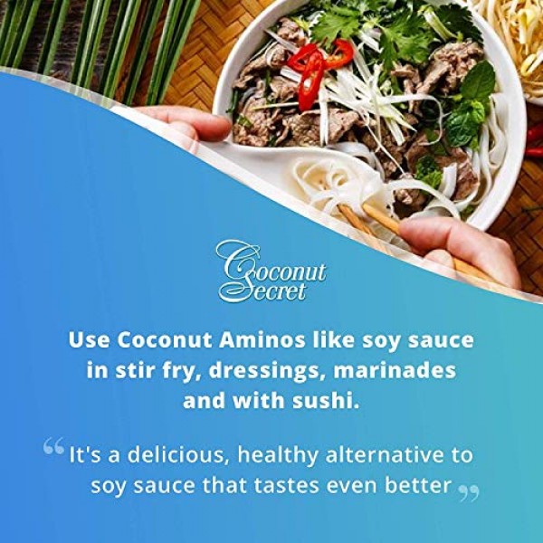 Coconut Secret Organic Pack Includes: 1 Coconut Aminos Soy Fre