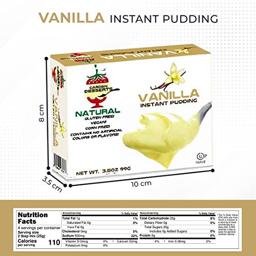 Instant Vanilla Pudding Mix - All Natural Vanilla Pudding Mix by...