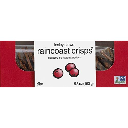 Raincoast Crisps Crackers, [2 Pack] Hazelnut Cranberry + Rosemar