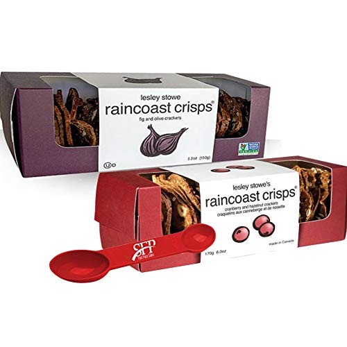 Raincoast Crisps Crackers, [2 Pack] Hazelnut Cranberry + Fig And