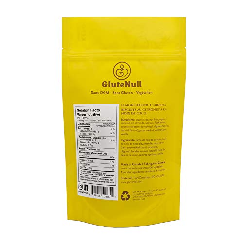 Glutenull Lemon Coconut Cookies - Keto, Gluten Free, Vegan, Paleo
