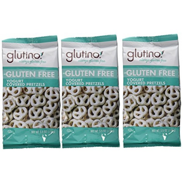 Glutino Gluten Free Yogurt covered pretzels 5.5 OZ