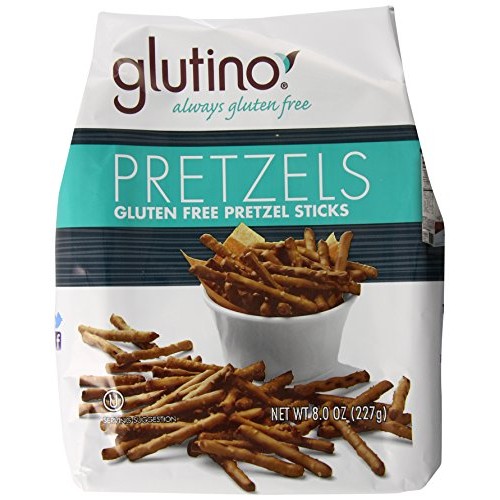 Glutino Gluten Free Pretzel Sticks, 8-Ounce Bags Pack Of 12