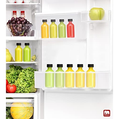 GMISUN 2 oz Small Clear Glass Bottles, 24 Pack Shots Bottles wit...