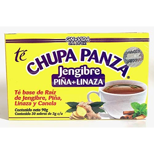 Tea Chupa Panza, Tea Based Onginger Root, Pinneapple, Flaxseed &Amp;