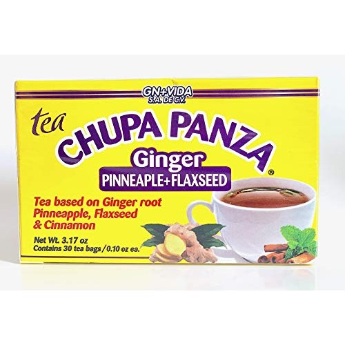 Tea Chupa Panza, Tea Based Onginger Root, Pinneapple, Flaxseed &Amp;