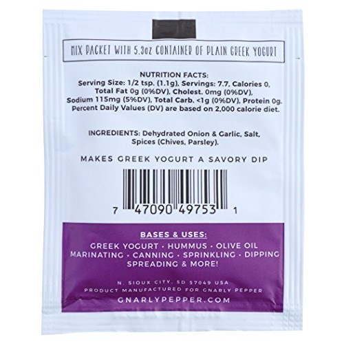 Watcher Of Weight Onion Dip Blend For Plain Greek Yogurt, Health
