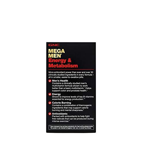 Gnc Mega Men Energy Metabolism 90 Caplets