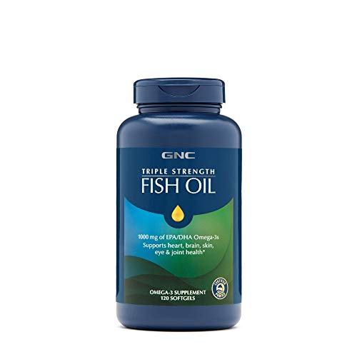 Gnc Triple Strength Omega 3 Fish Oil 1000Mg, 120 Count, Supports