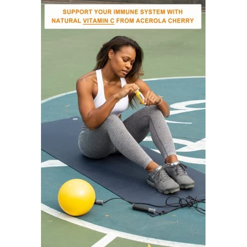 Vitamin C Booster - Organic Ginger Shot with Turmeric, Acerola C...