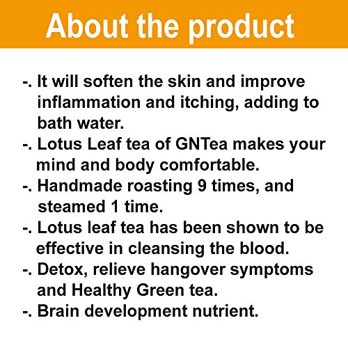 [Gntea] Lotus Leaf Tea Bulk 1.4Oz, Korea Tea, New Fresh, Clean