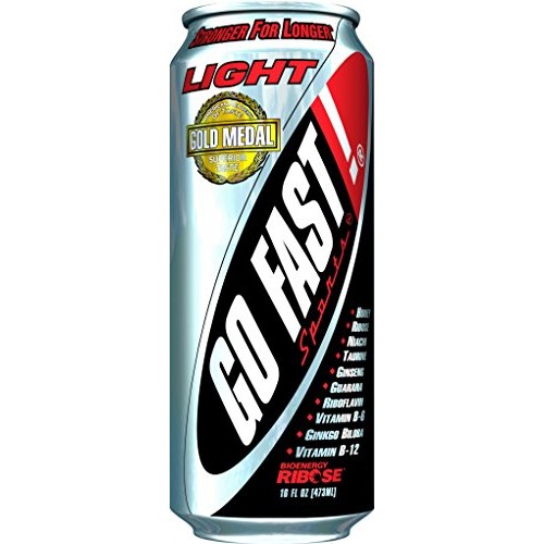 Go Fast! Energy Drink Light, 16 ounce 24/pack, Only 10 C