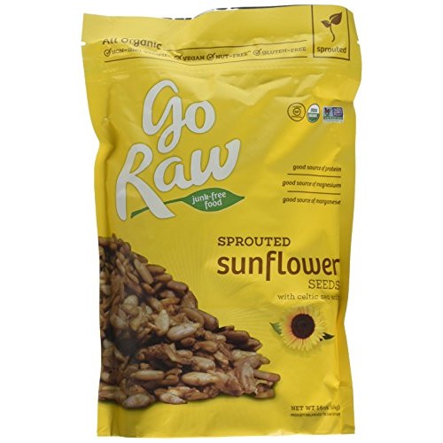 Go Raw Sprouted Organic Sunflower Seeds Pack Of 2 - 1 Lb Bags