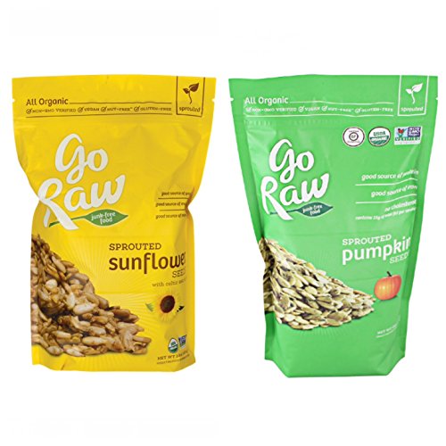 Go Raw Sprouted Seeds Bundle: 1 Pumpkin Seeds 16 Ounce, 1