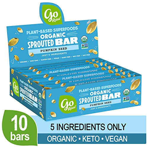 Go Raw Pumpkin Seed Bars | Keto | Gluten Free Snacks | Vegan | O