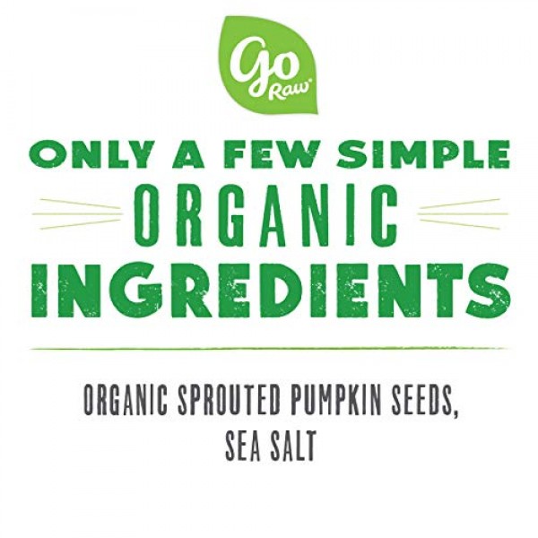 Go Raw Pumpkin Seeds With Sea Salt, Sprouted &Amp; Organic, 16Oz. |