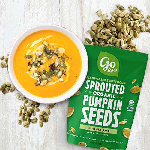 Go Raw Pumpkin Seeds With Sea Salt, Sprouted &Amp; Organic, 16Oz. |